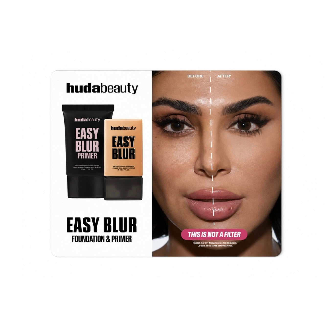 Huda Beauty Foundation Shade Card + Primer